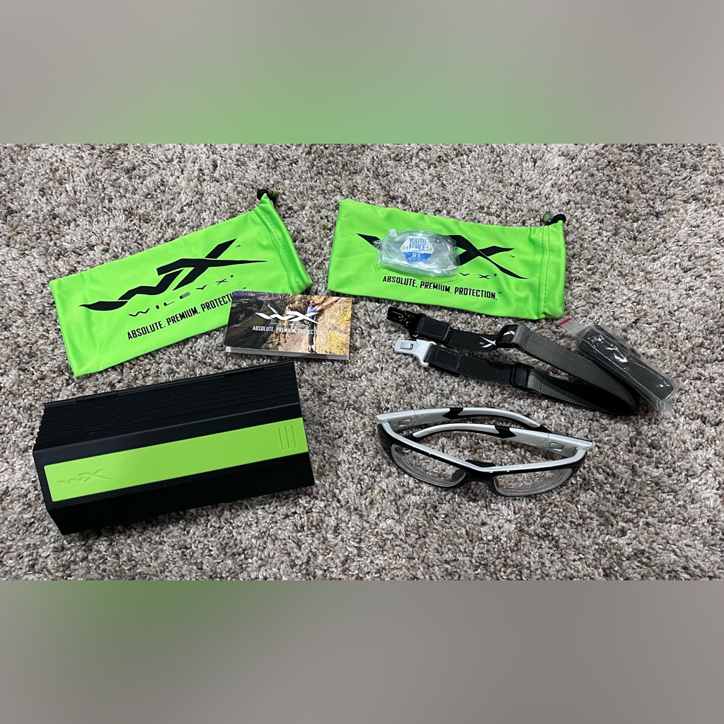 Wiley X Youth Force Victory Eyewear Bundle With Green And Black Hard Case